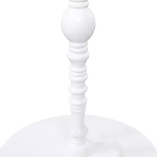 White Santel Spindle Accent Table