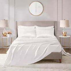 White Satin 6-pc. Full Sheet Set