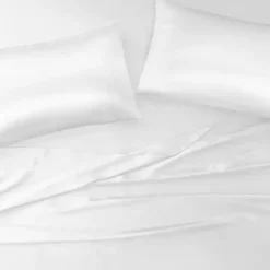 White Satin 6-pc. Full Sheet Set