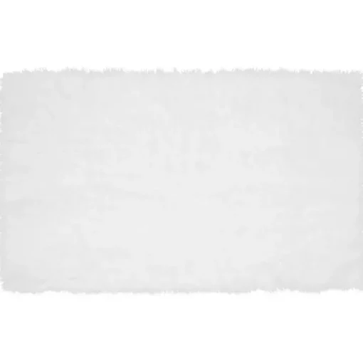 White Shag Washable Area Rug, 3x5