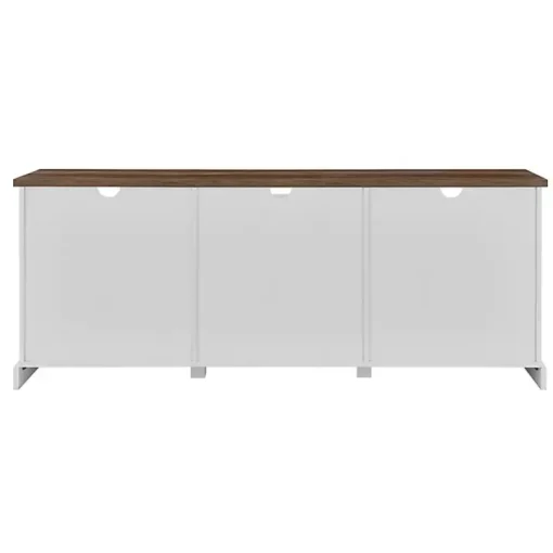 White Sliding Barn Door Media Cabinet
