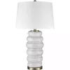 White Stacked Bubble Table Lamp