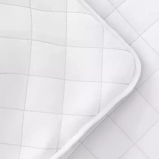 White Stitched Diamond 3-pc. King Quilt Set