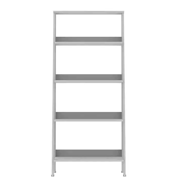White 4-Tier Ladder Bookshelf