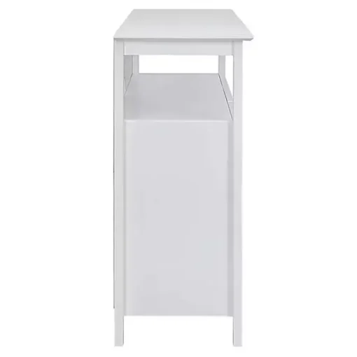 White Tiered Deluxe Cali Media Cabinet