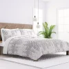 White Trellis Reversible 2-pc. Twin Quilt Set