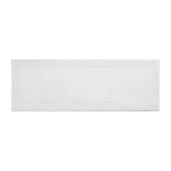 White Tufted Reversible Bath Runner