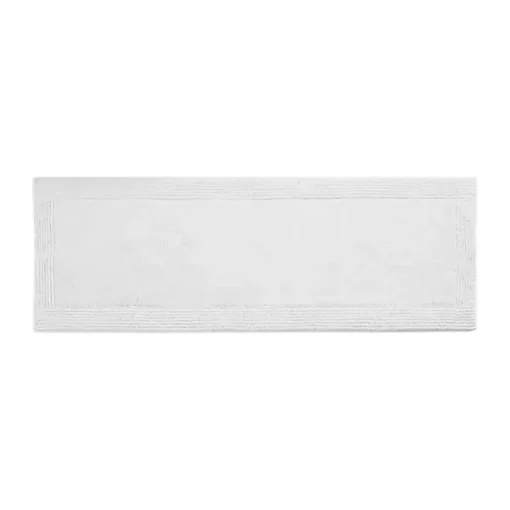 White Tufted Reversible Bath Runner