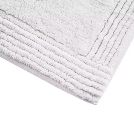 White Tufted Reversible Bath Runner