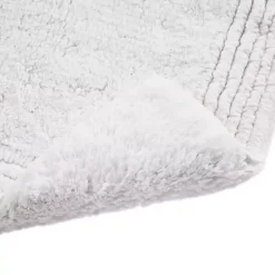 White Tufted Reversible Bath Runner