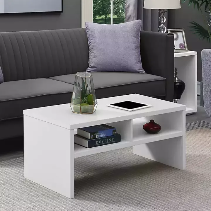 White Wakefield Shelf Coffee Table