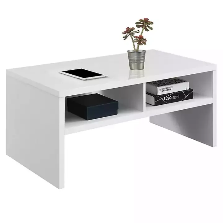 White Wakefield Shelf Coffee Table