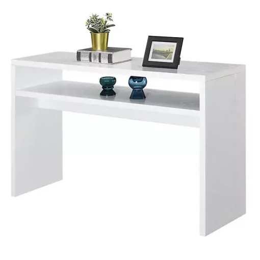 White Wakefield Tiered Console Table