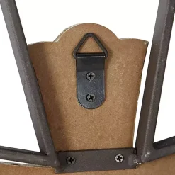 White Wood and Metal Cross Wall Plaques, Set of 2