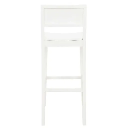 White Wood Devin Bar Stools, Set of 2