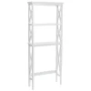 White Wood Over-Toilet 3-Tier Shelf