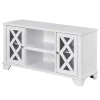 White Wood X Doors Media Cabinet