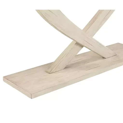 Whitewashed Ramus Console Table