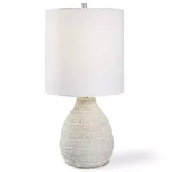 Whitewashed Textured Ellie Table Lamp