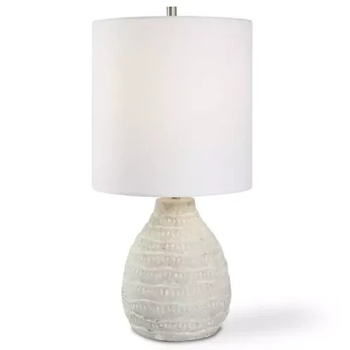Whitewashed Textured Ellie Table Lamp