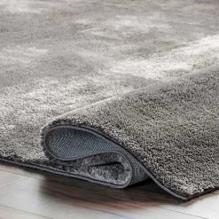 Whitlow Charcoal Shag Washable Area Rug, 8x10