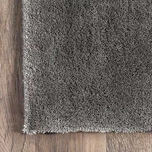 Whitlow Charcoal Shag Washable Area Rug, 8x10