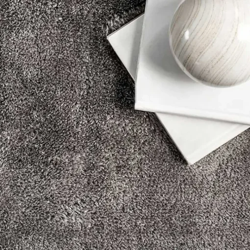 Whitlow Charcoal Shag Washable Area Rug, 8x10