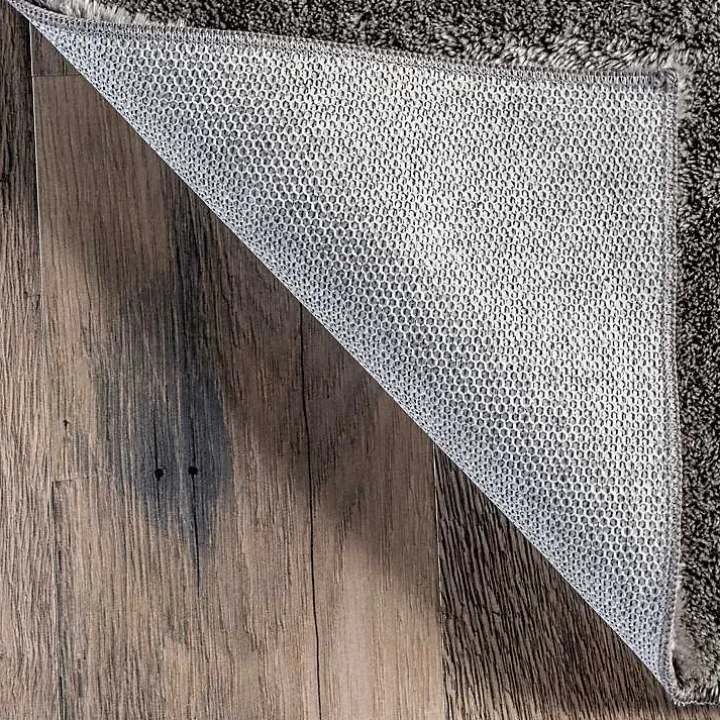 Whitlow Charcoal Shag Washable Area Rug, 8x10