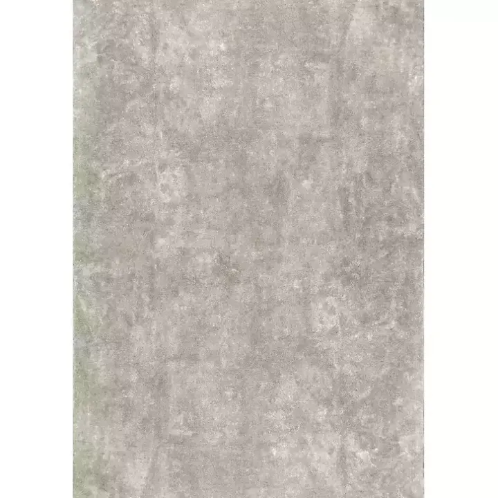 Whitlow Gray Shag Washable Area Rug, 5x8