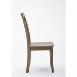 Wire Brushed Natural Dining Chairs, Set of 2