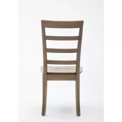 Wire Brushed Natural Dining Chairs, Set of 2