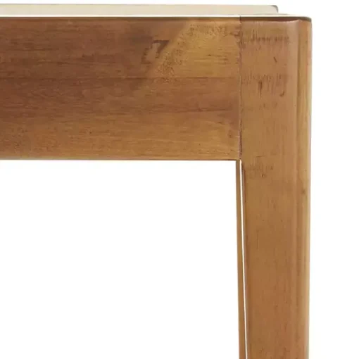 Woven Rope and Birch Wood Stool Ottoman