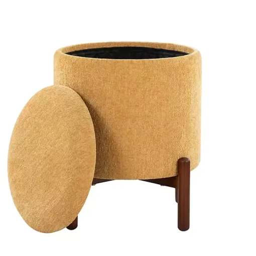 Yellow Daniella Storage Ottoman