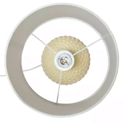 Yellow Purled Ceramic Table Lamp