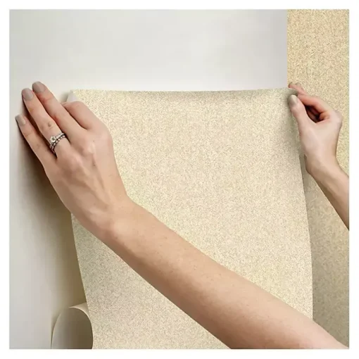 Yellow Textured Cross Woven Peel & Stick Wallpaper