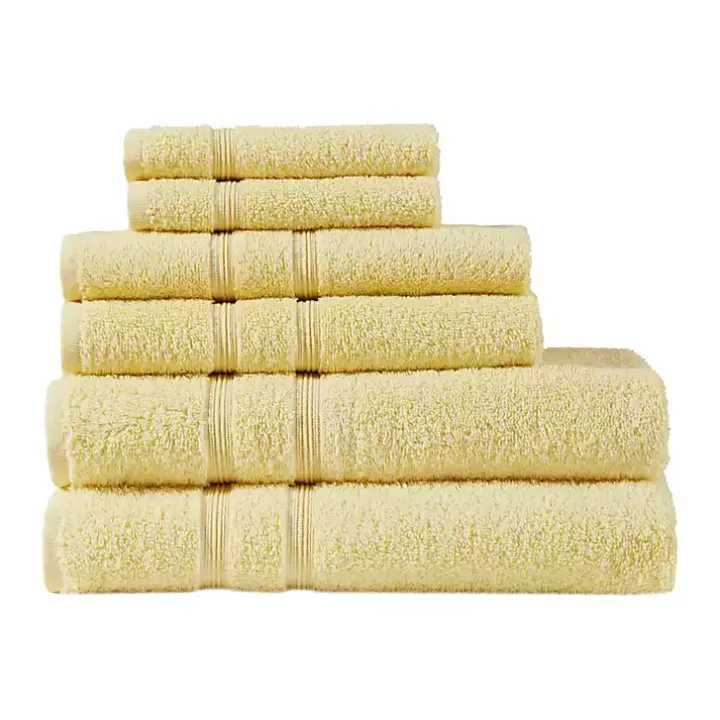 Yellow Turkish Cotton 6-pc. Towel Set
