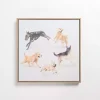 Zoomie Dogs Framed Canvas Art Print