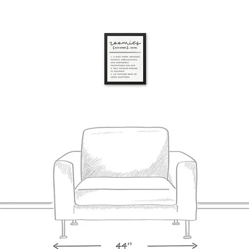 Zoomies Framed Canvas Art Print, 12x15 in.