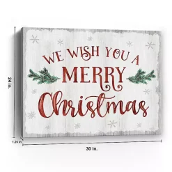 A Merry Christmas Canvas Art Print, 24x30