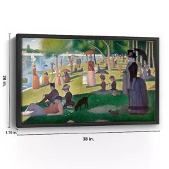 A Sunday Afternoon Framed Canvas Art Print