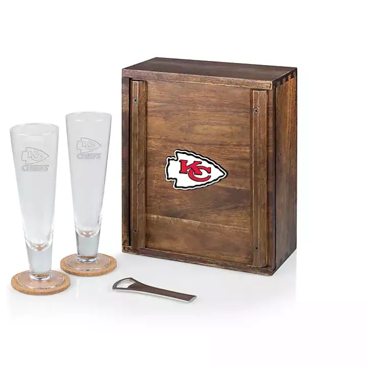 Acacia Kansas City Chiefs Beer Glass Set