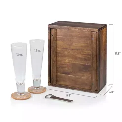 Acacia New England Patriots Beer Glass Set