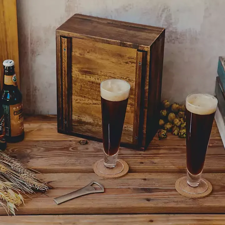 Acacia San Francisco 49ers Beer Glass Set