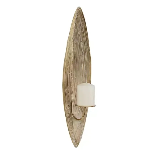 Adrienne Golden Steel Spiral Sconce