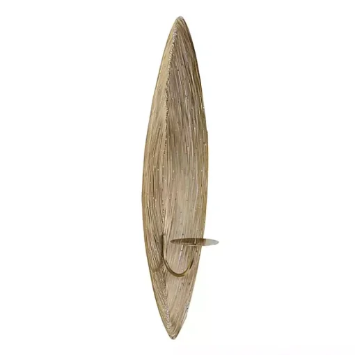 Adrienne Golden Steel Spiral Sconce