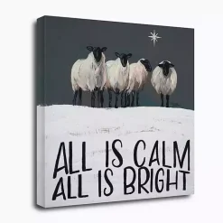 All Is Calm All Is Bright Canvas Art Print