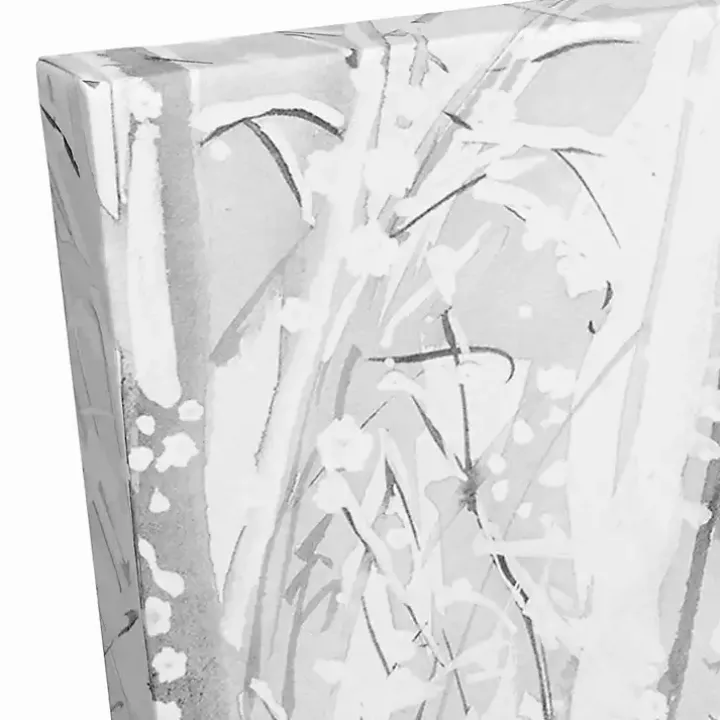 All is Calm Snowy Woods Canvas Art Print