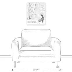 All is Calm Snowy Woods Canvas Art Print