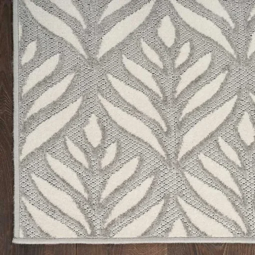 Aloha Ash Botanical Indoor/Outdoor Area Rug, 9x12