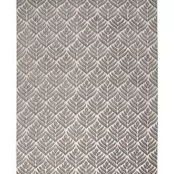 Aloha Gray Botanical Indoor/Outdoor Rug, 7x10